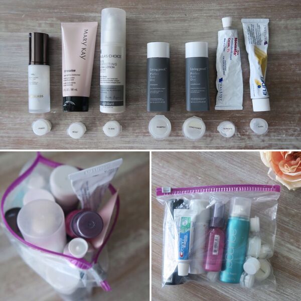 Fit an entire beauty routine into one tsa approved bag