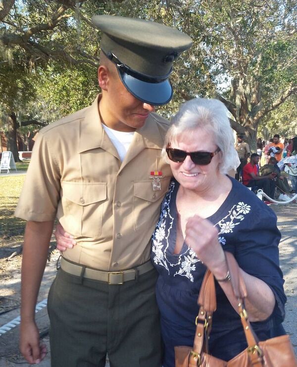 a grandmom and her marine