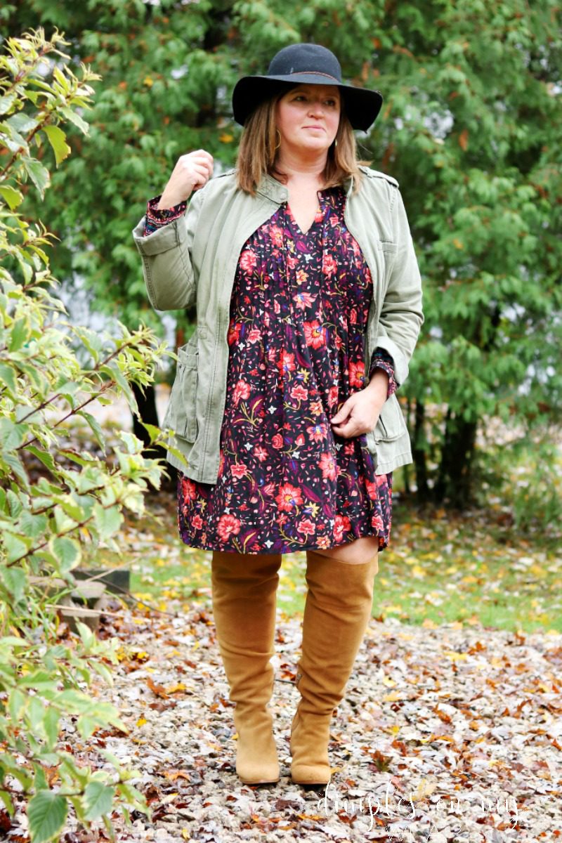 over the knee boots plus size outfits