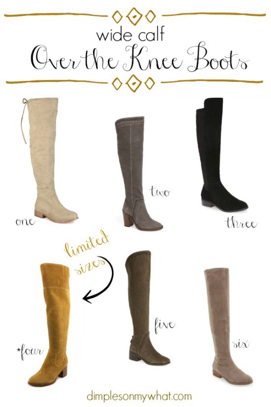 Wide Calf Over the Knee Boots - dimplesonmywhat