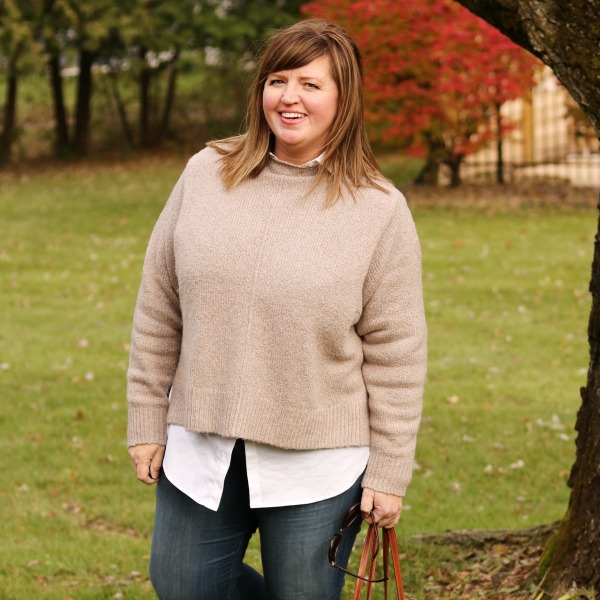 A Curvy Girls Guide for Wearing Chunky Sweaters