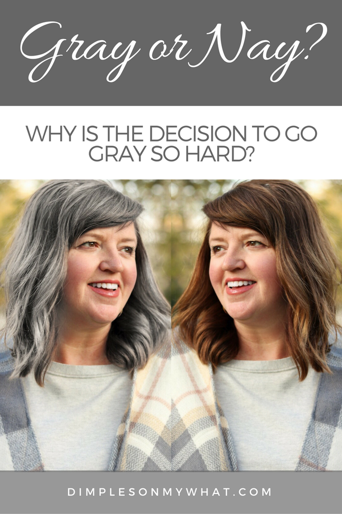 Transitioning to Gray Hair | Truthful thoughts on Letting my Hair Go Gray!