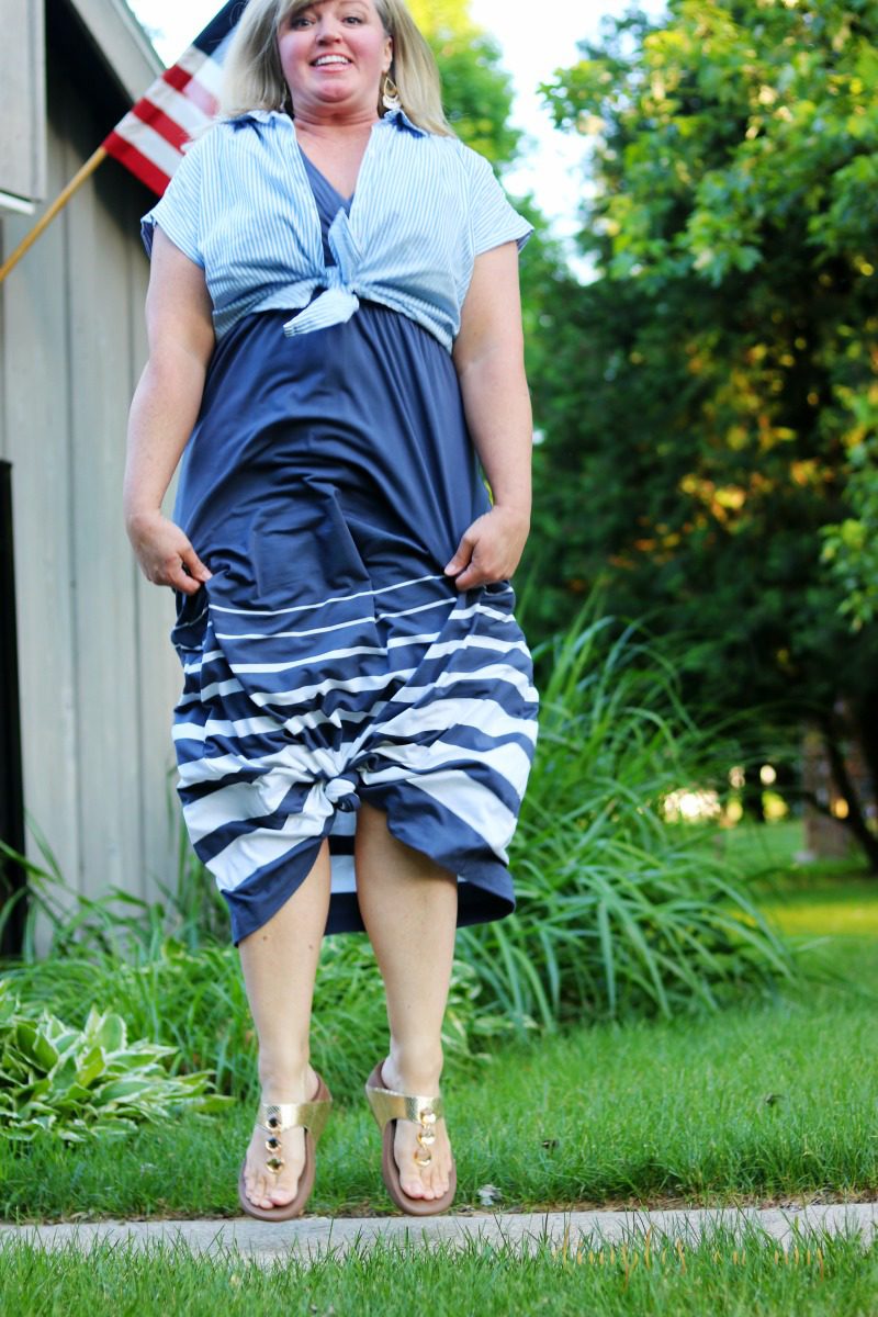 Knit Maxi Dress | Fashion over 50 | Curvy Woman Fashion