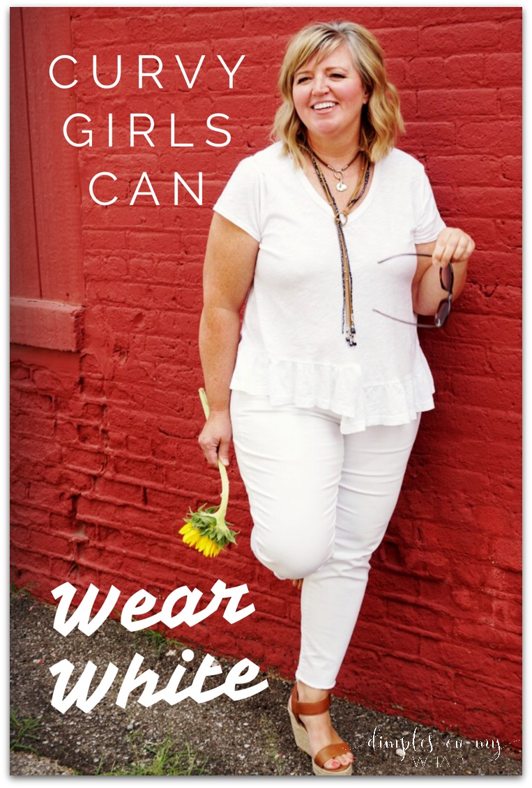 Yes, Curvy Girls Can Wear White Skinny Jeans - dimplesonmywhat