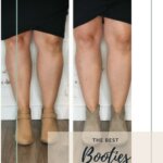 Booties for women with large calves. Booties for petite women. Plus size style tips.
