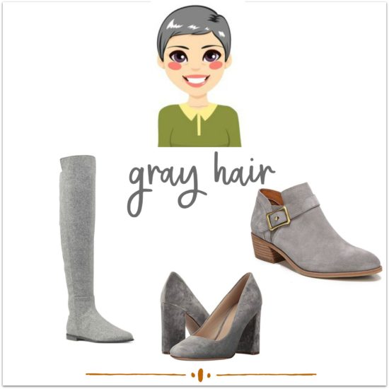 This color shoes will go with anything you wear IF you have GRAY or SILVER hair.