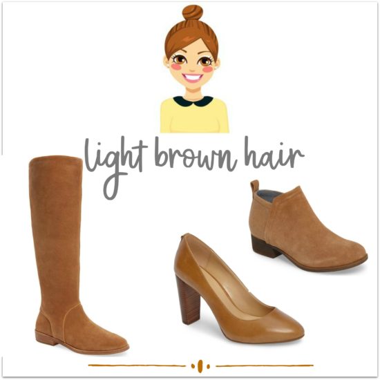These shoes will match anything you wear if you have light brown hair. || This shoe will match anything you wear.