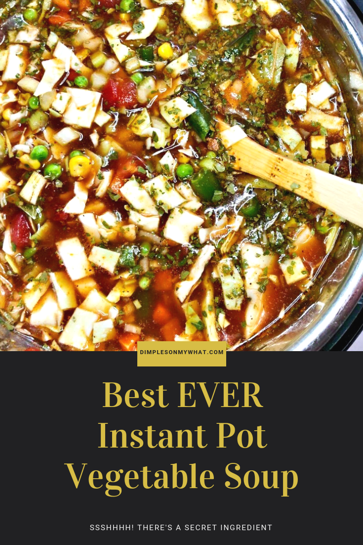 BEST EVER Instant Pot Vegetable Soup Recipe || Instant Pot Recipes || Electric Pressure Cooker Soup Recipe