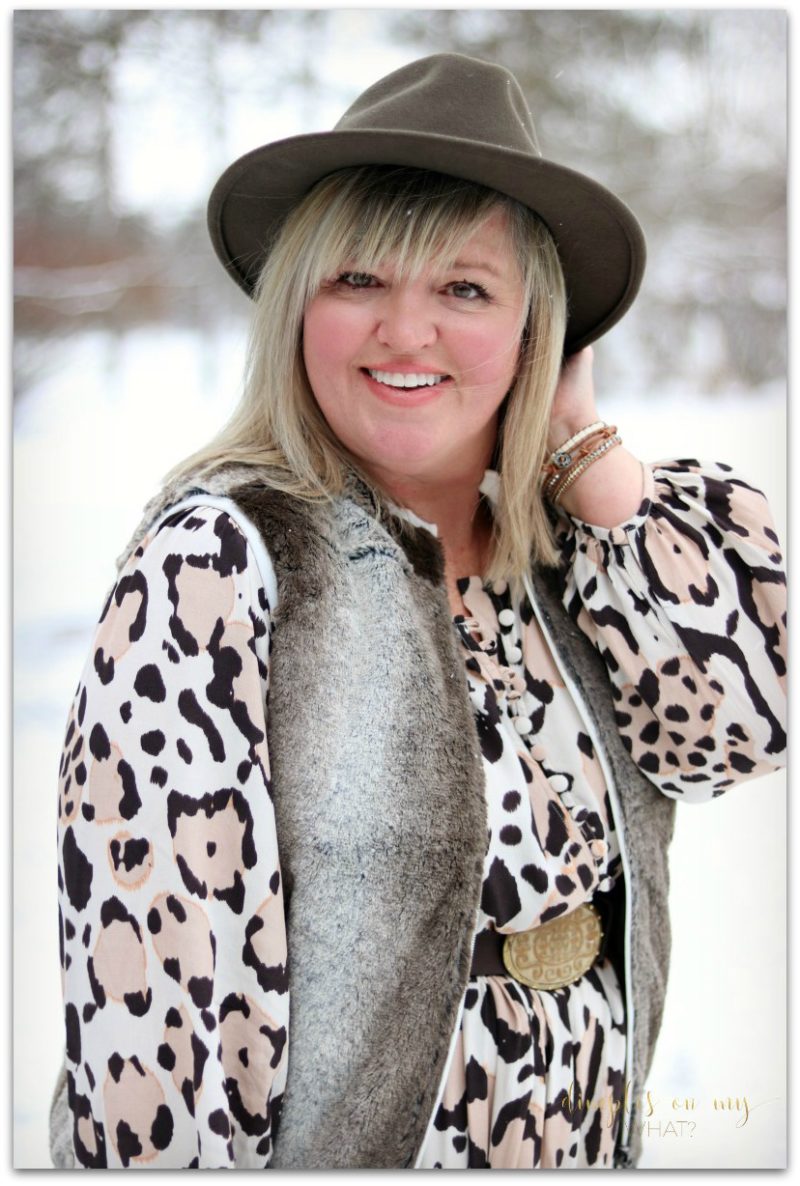 IT'S COMPLICATED FAUX FUR LEOPARD