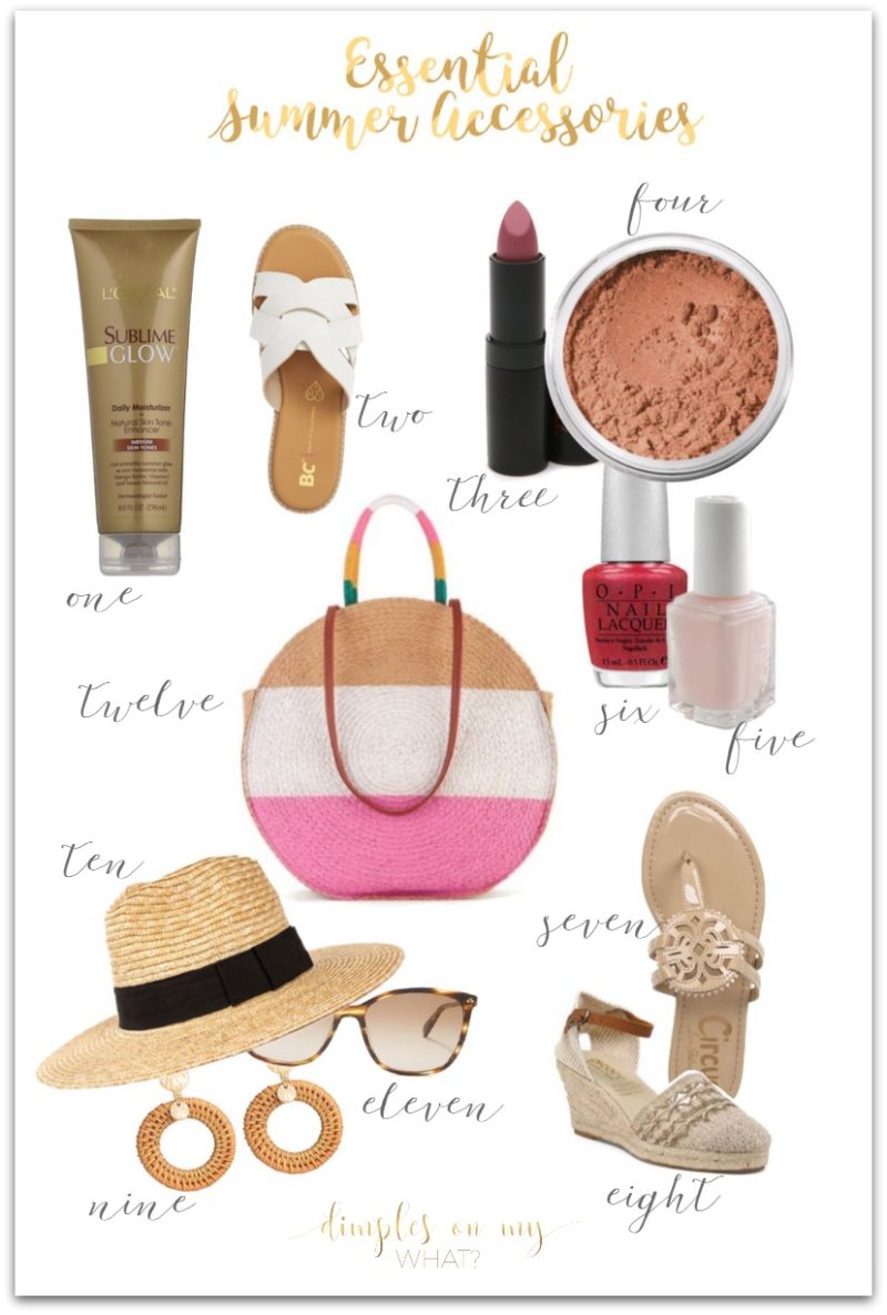 Accessorize for summer 2019 || Summerize your outfit with these accessories! || www.dimplesonmywhat.com