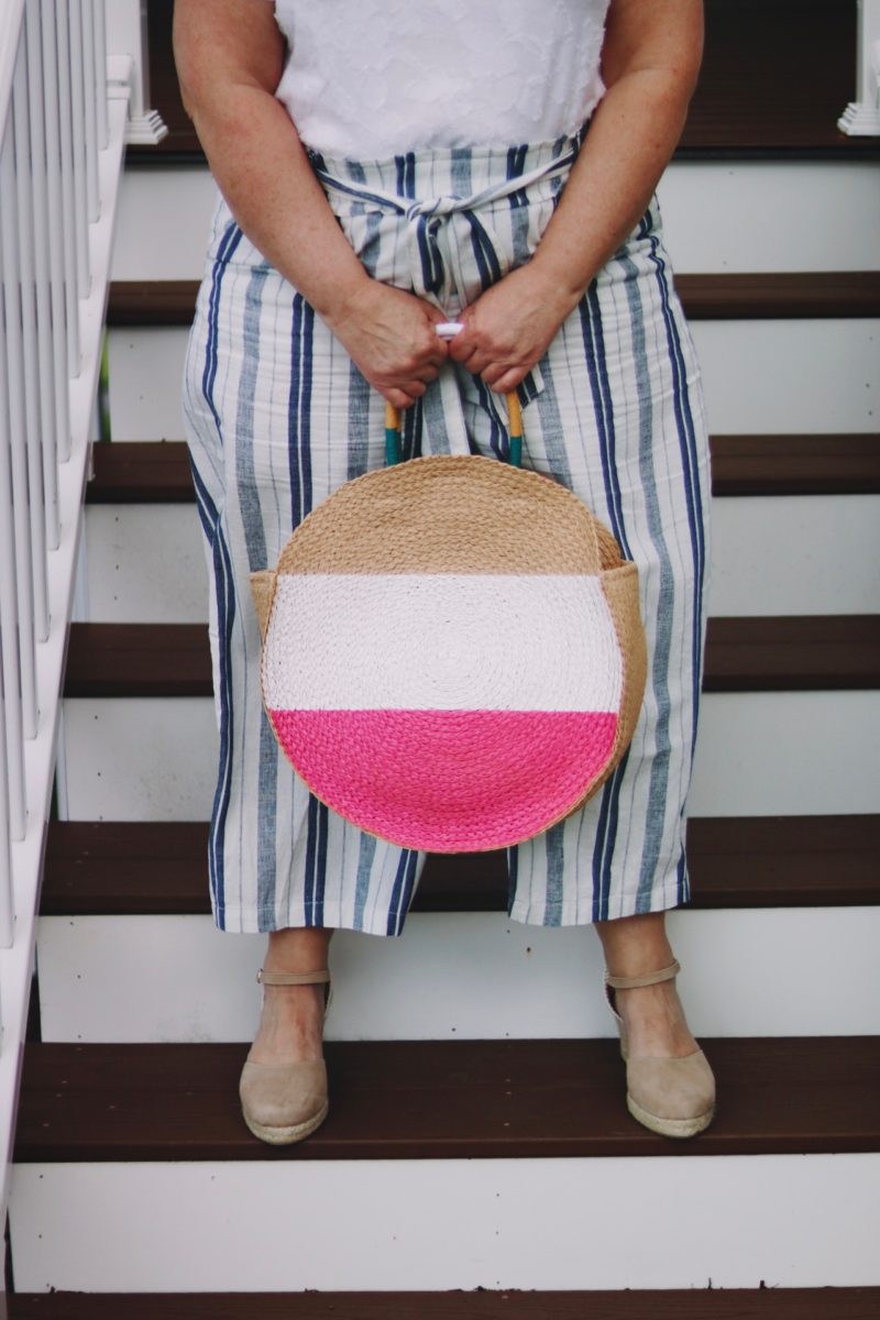 Summer Accessories || Round Straw Tote Bag || Plus Size Fashion
