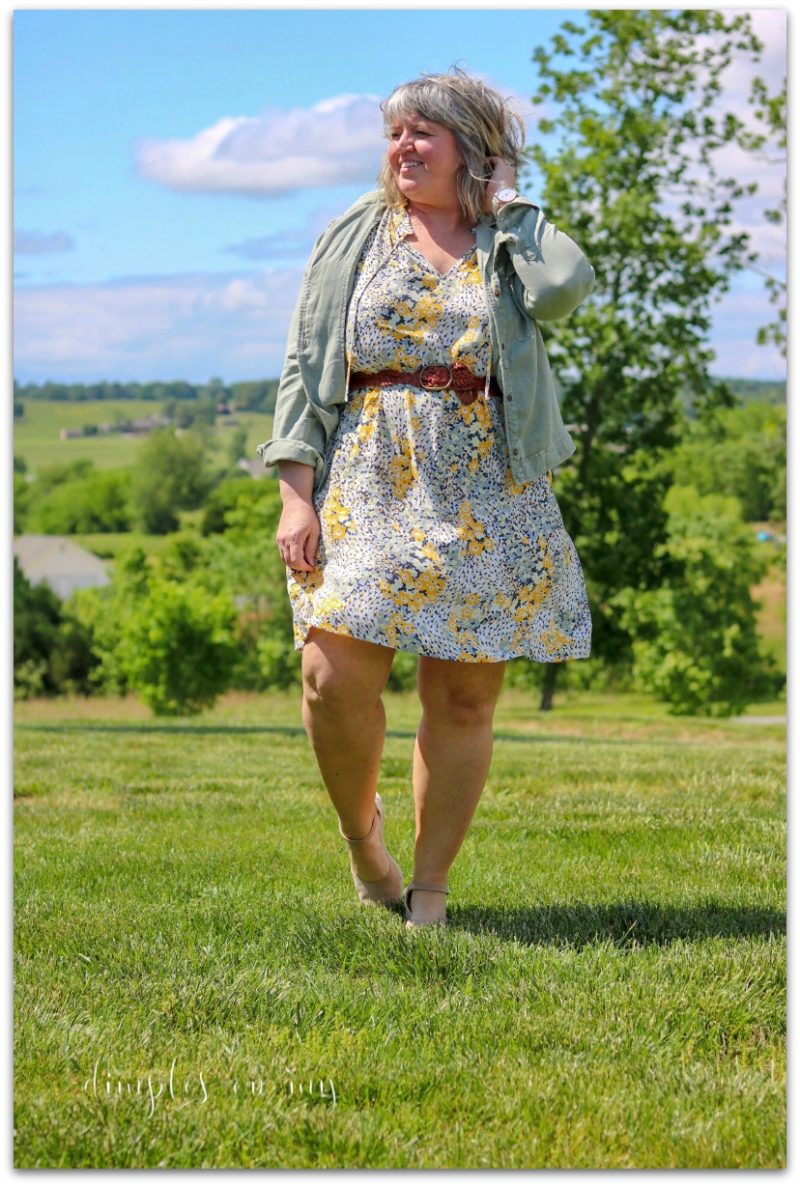 Why a size label doesn't define you. || Spring Dress 2019 || Clothing Size Doesn't Matter - REALLY! || Inbetween plus size and misses sizes || Midlife fashion