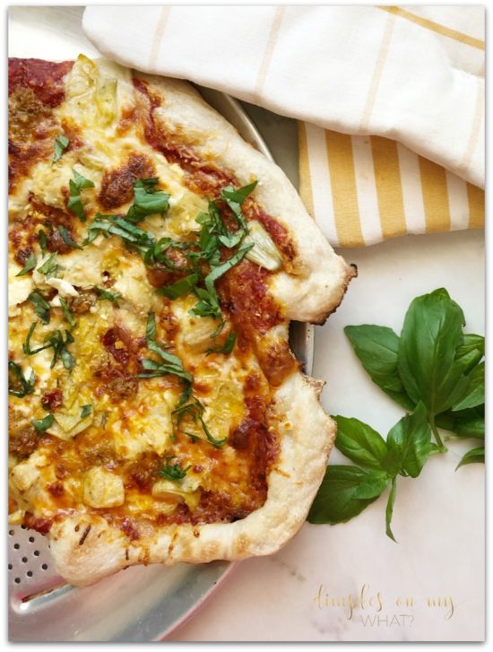 An AMAZING Homemade Rustic Italian Pizza Crust Recipe - dimplesonmywhat