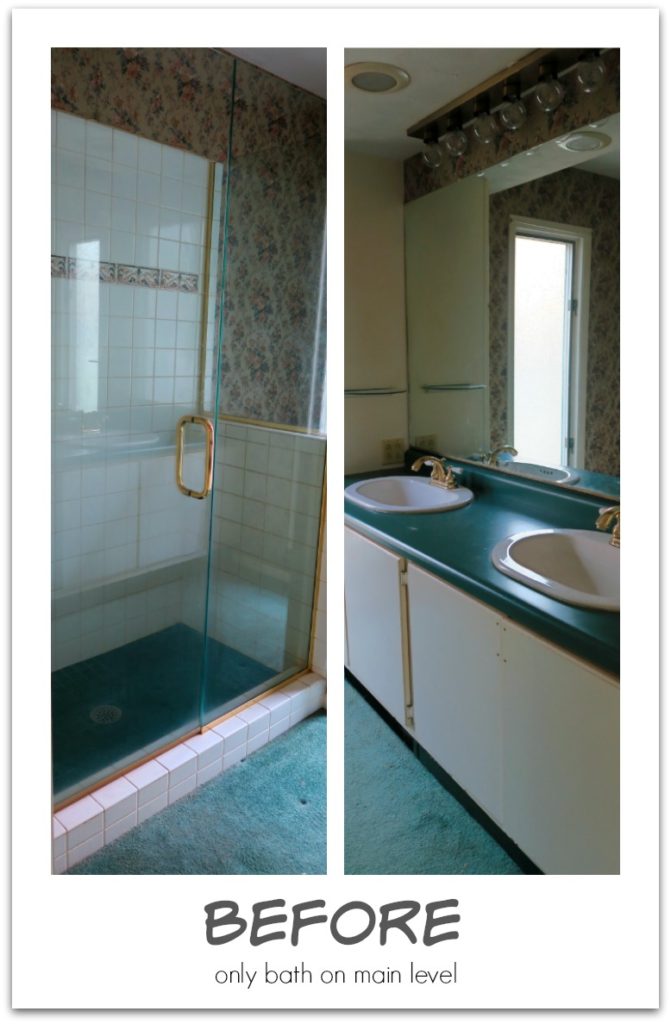before and after bathroom remodel  ||  cottage remodel 