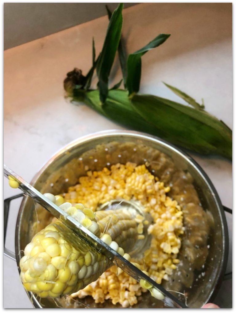 A Delicious Vegetable Laden Creamy Corn Chowder Recipe - dimplesonmywhat