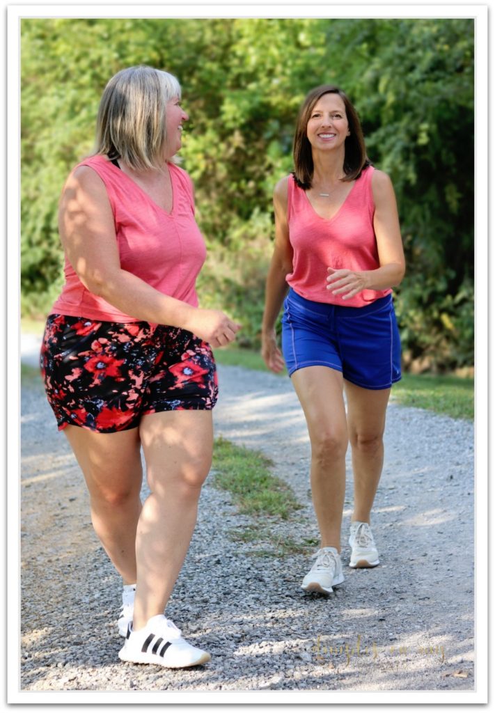 a WALK-a-DAY fitness challenge that is gentle and full of grace  ||  fitness at midlife  ||  fitness for plus size women  ||  body positivity  ||  Healthy at any size