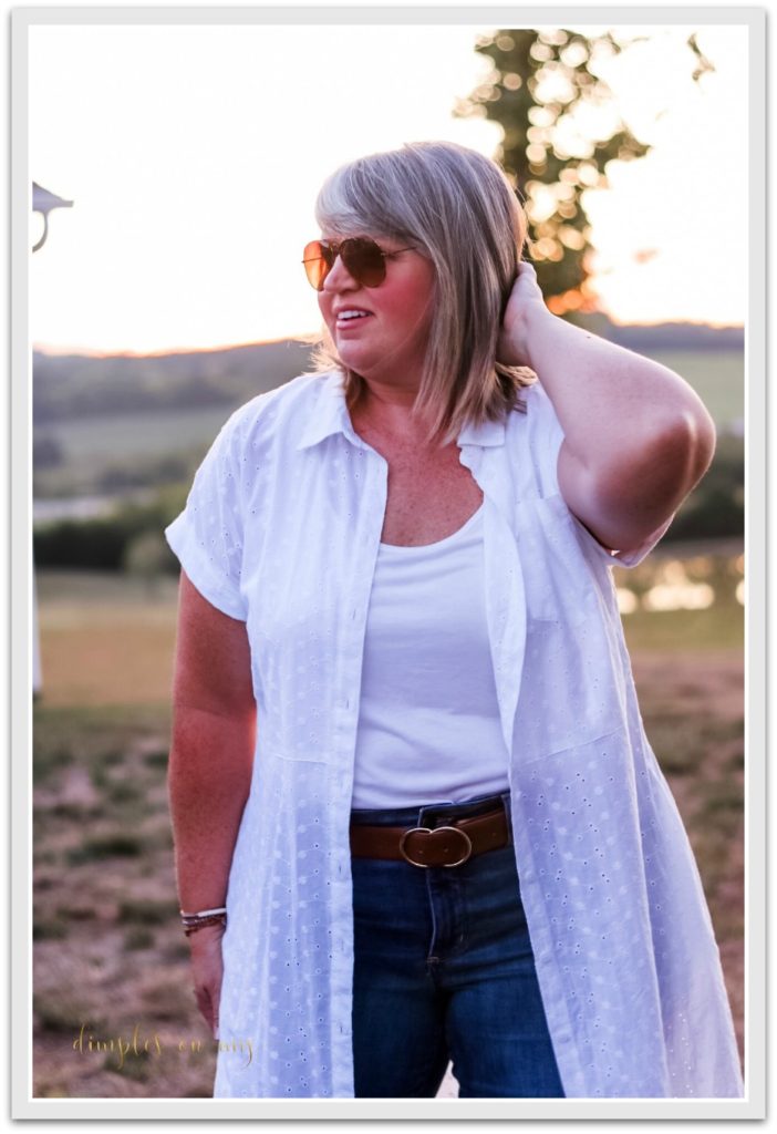 Wide leg pants on a plus size woman  ||  Versatile shirt dress   ||  Ageless style  ||  Cool Fashion for full figured women over 40