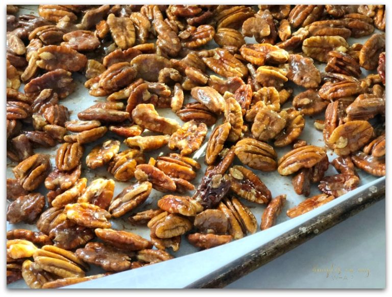 Cinnamon Glazed Pecans Recipe dimplesonmywhat