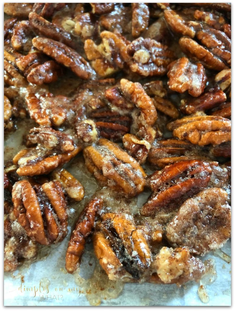 cinnamon roasted pecans ||  glazed pecan recipe 