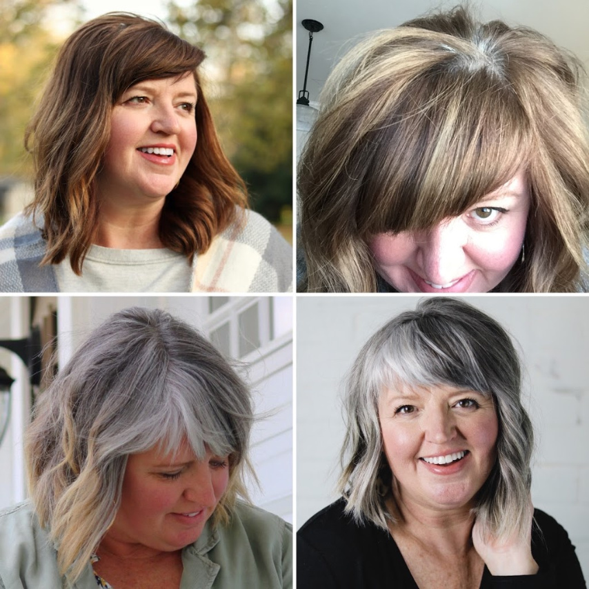 19 month transition to gray hair || Tips for growing out your gray without going insane || YAY, for GRAY! #grayhair #transitiontograyhair