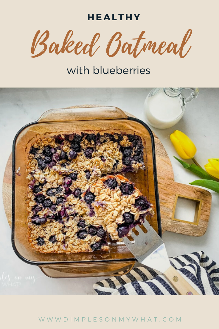 baked oatmeal || healthy blueberry baked oatmeal
