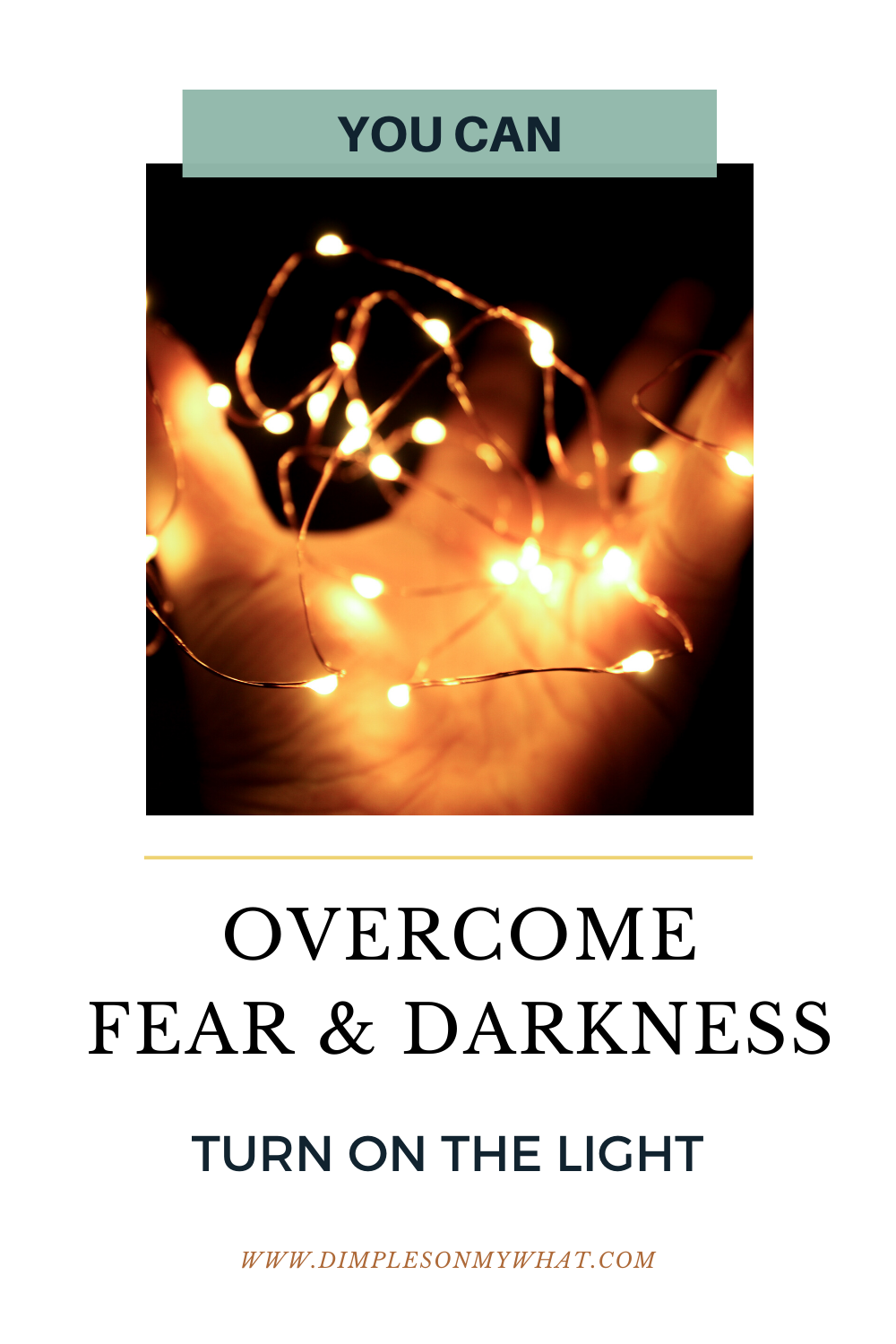 how to overcome the dark and leave the light on. - Devotion on overcoming fear and anxiety