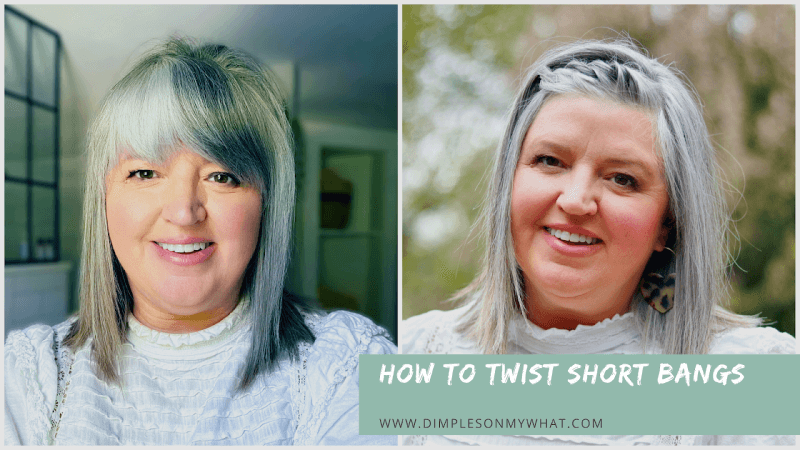 A Twisted Bangs Tutorial for Short Bangs - dimplesonmywhat