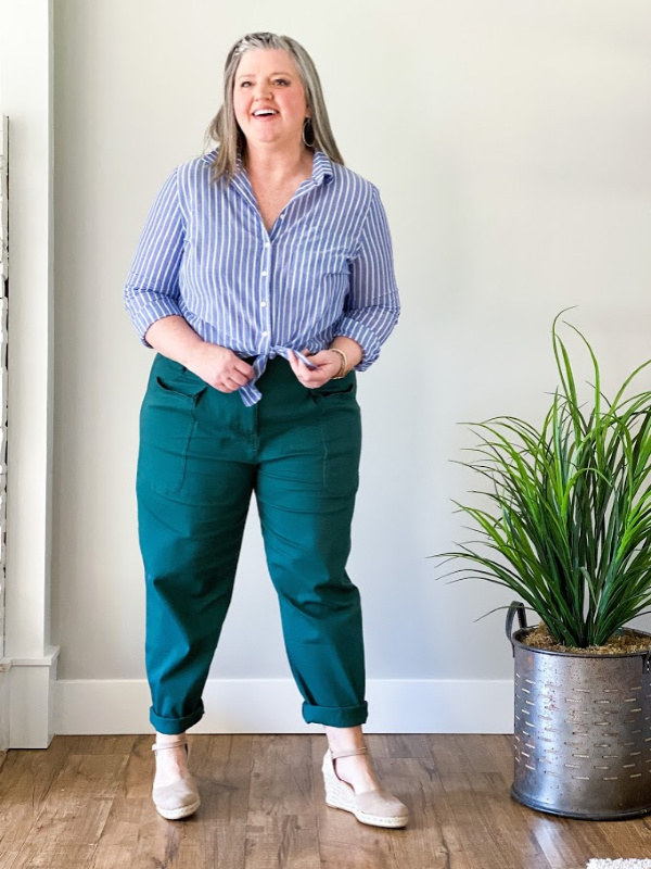 How to Wear High Waisted Pants, POPSUGAR Fashion