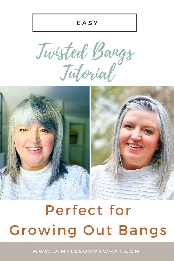 A Twisted Bangs Tutorial for Short Bangs - dimplesonmywhat