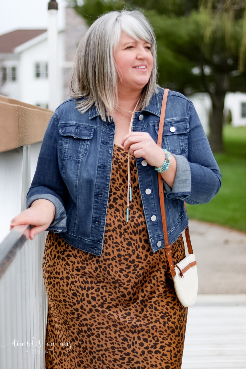 7 Ways to Style a Plus Size Slip Dress on a Mature Woman. Plus size fashion inspiration takes one dress and styles it multiples ways to show fashion has no age or size limit.
