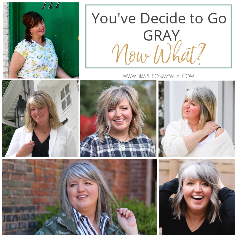 Before, during and after growing out gray hair; What to expect when growing out your natural hair color