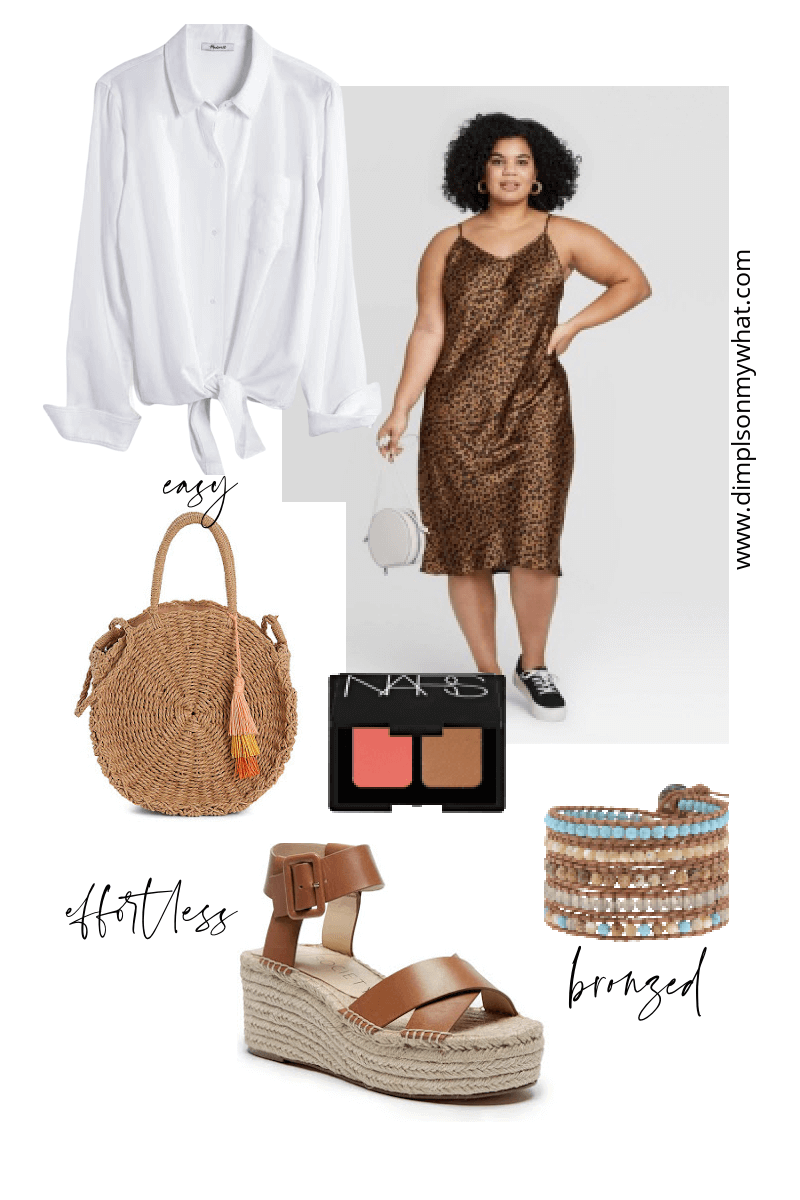 7-Ways to Style a Plus-Size Slip Dress for Mature Women - dimplesonmywhat