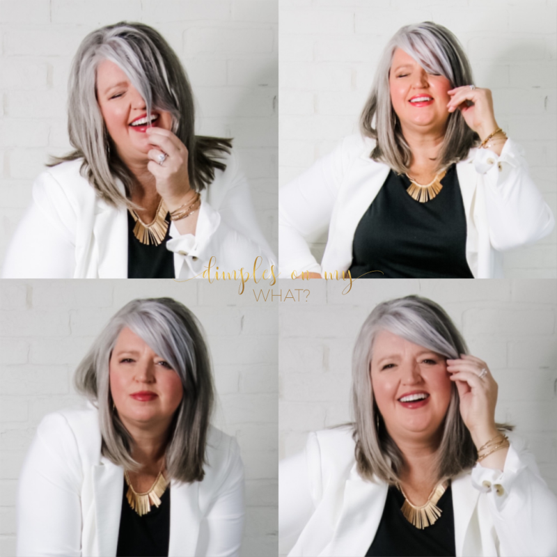 Salt and pepper hair, gray hair, silver hair - can be empowering. 

#transitiontograyhair