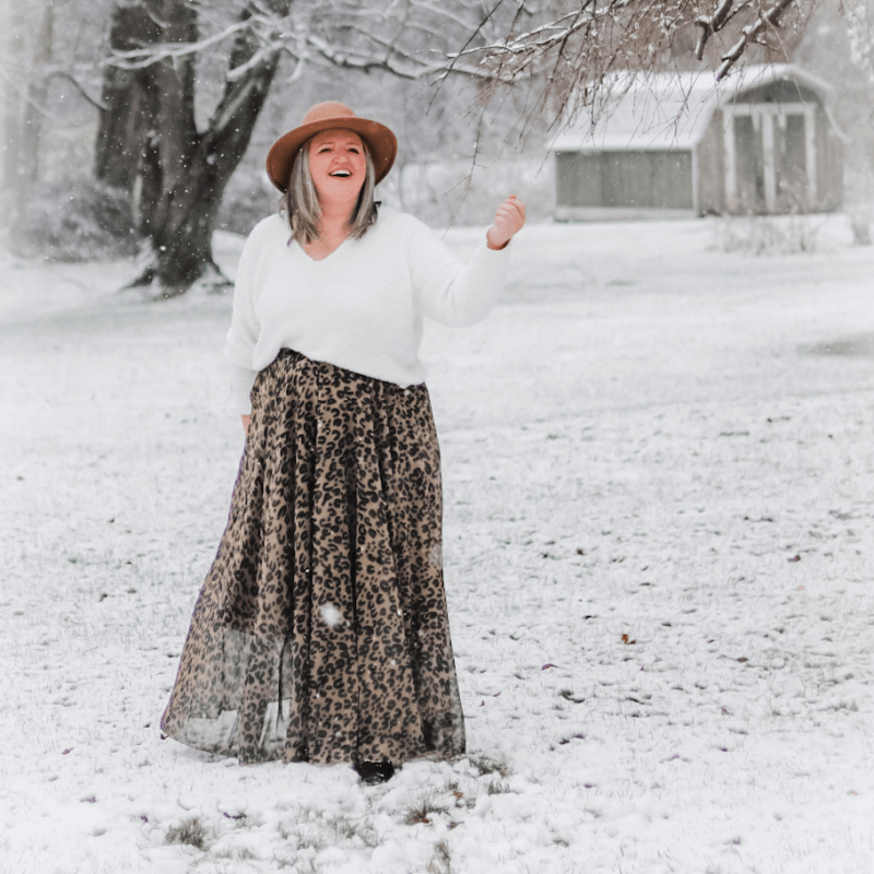 And Enchanting Leopard Maxi Skirt for the Holidays