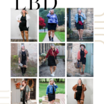 I'm styling this black Leith dress nine different ways. #blackdress #lbd #lbdforfall #casuallbd #plussize #midsize #plussizefashion #fashionforwomenover50