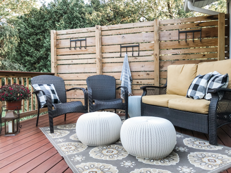 I've been having the best time decorating my deck since it's makeover a month or so ago. See the before and after of this deck makeover and how a little paint can change things drastically. 

#deckideas #deckdecorating #deckmakeoveronabudget