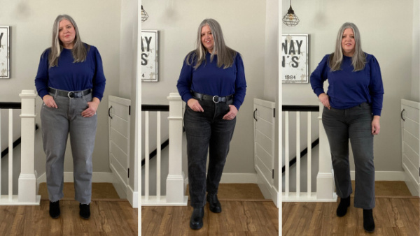 HOW TO STYLE PLUS-SIZE CROPPED WIDE-LEG JEANS SIX WAYS