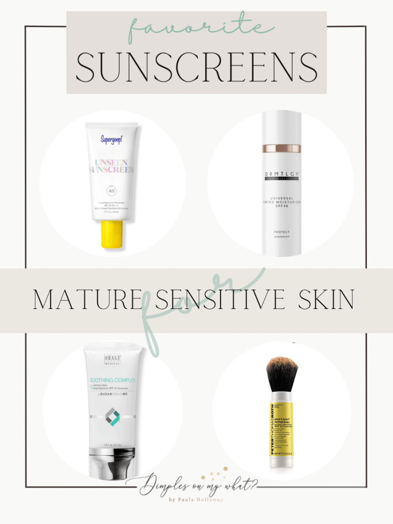 4 OF THE TOP SUNSCREENS FOR MATURE SENSITIVE SKIN
