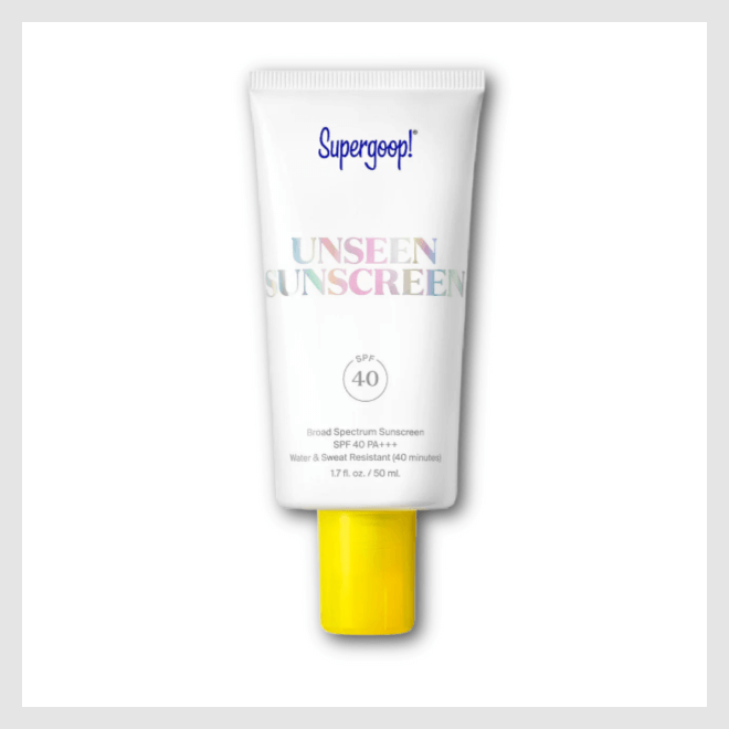Sunscreen that doubles as a makeup primer is perfect for sensitive skin.