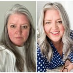 YES, you can have gray hair and not look older than you are with a few simple tips to stay currrent and youthful. #grayhair #grayhaircare #silverhair #grayhairinspriation #grayhairstyles #silverhair #longgrayhair #hairbiologypartner