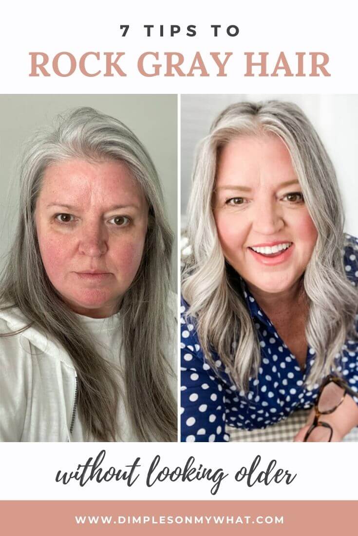 How To Have Gray Hair Without Looking Old - Dimplesonmywhat