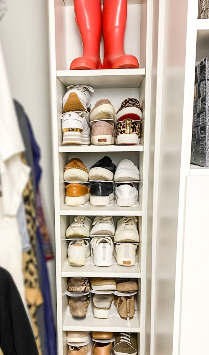 A Closet Update: Hacking Shelves for Boot & Shoe Storage