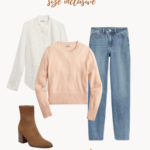 A mini size inclusive fall capsule wardrobe can help you simplify your life and still create a multitude of fall outfits. #plussize #plussizestyle #midsizestyle #midsizefashion #sizeinclusivecapsulewardrobe #midsizecapsulewardrobe #plussizecapsulewardrobe