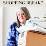 If you're overwhelmed, overspent, and shopped out, I've got 10 great strategies and tips for a successful spending freeze. #nobuyjuly #nobuyjanuary #spendingfreezetips #januaryspendingfreeze #clothesspendingfreeze