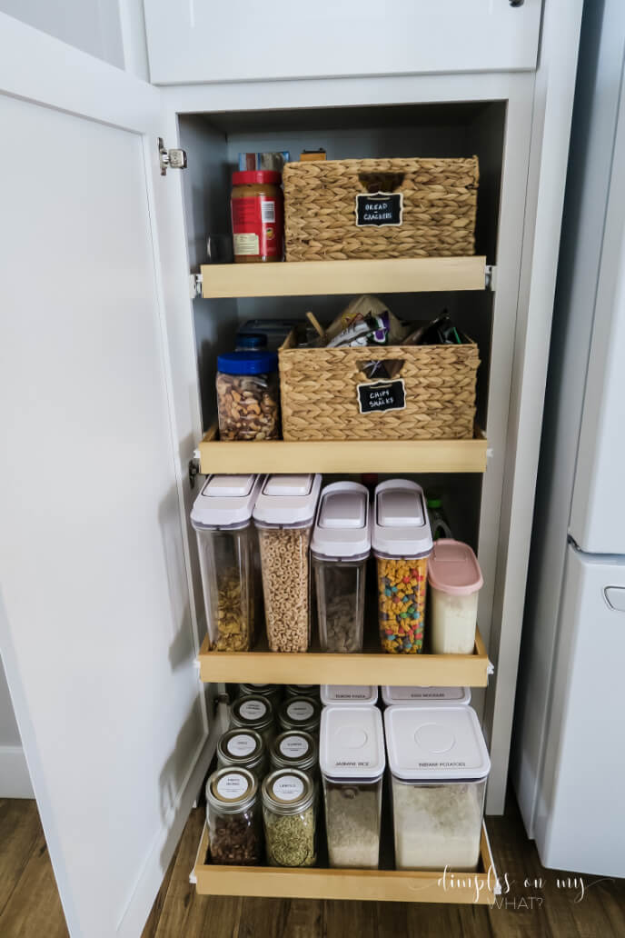 This article shows you the best way to utilize a deep pantry slide with slide out shelves so that you can see and reach everything easily. 

#kitchenorganization #deeppantry #deeppantrycabinet #deeppantryslideoutshelf #pantryorganization