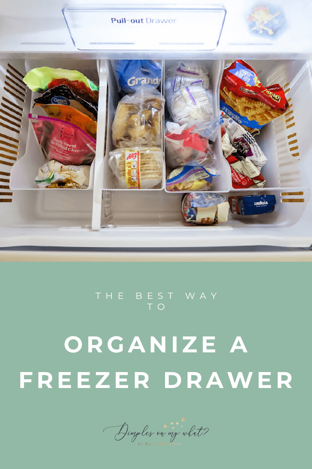 HOW TO ORGANIZE FREEZER DRAWERS - dimplesonmywhat