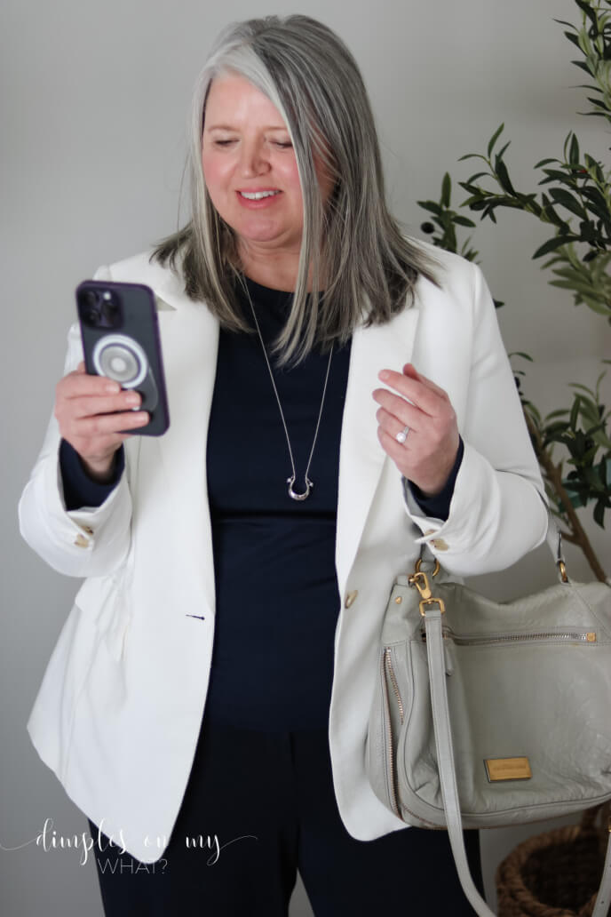 Do you love the wide-leg pants or pants suit  trend? Here's how to were wide-leg pants with sneakers if you're a plus size woman over 50. 

#womensstyle #plussizefashionover50 #over50fashion #plussizewidelegpants #plussizefashionforwomenover50 #plussizebusinesscasual #plussizetrends