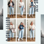 How to style plus-size cropped wide-leg jeans six ways. You can never go wrong with jeans and a classic white shirt regardless of your size. #plussize #plussizefashion #plussizeover50fashion #plussizeoutfitinspiration #plussizejeans #plussizecasualfashion #plussizefalloutfitideas #plussizesummeroutfitideas #plussizedatenightoutfitideas #coolplussizeoutfitideas