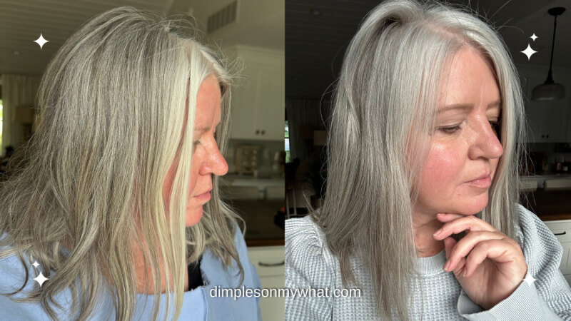 HOW TO REMOVE BRASSINESS FROM GRAY HAIR dimplesonmywhat