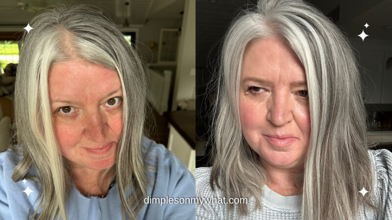 HOW TO REMOVE BRASSINESS FROM GRAY HAIR dimplesonmywhat